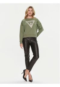 Guess Bluza Pony W4RQ13 KC5H2 Zielony Regular Fit. Kolor: zielony. Materiał: syntetyk, bawełna #4