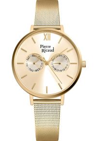 Zegarek Pierre Ricaud Zegarek damski Pierre Ricaud P22110.1161QF złoty. Kolor: złoty #1