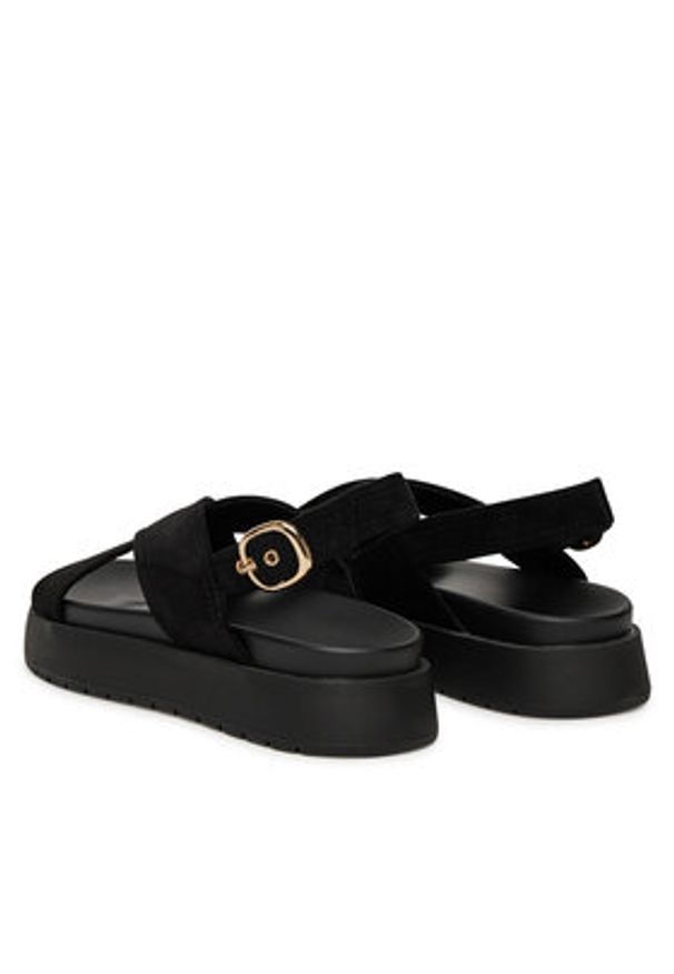 Jenny - JENNY Sandały HY69916-3 Czarny. Kolor: czarny. Materiał: materiał