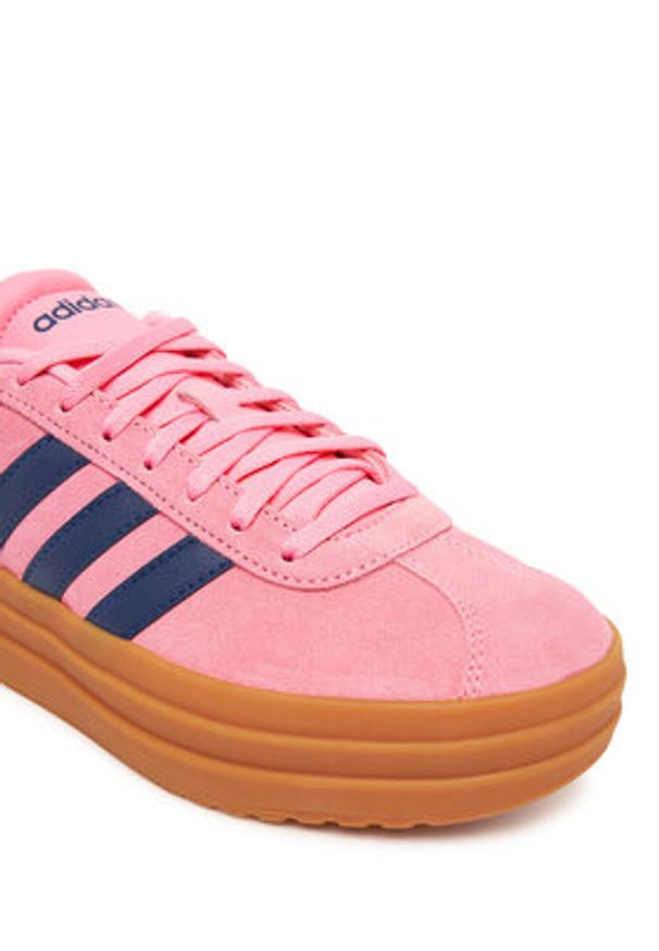 Adidas - adidas Sneakersy VL Court Bold Shoes JI1789 Różowy. Kolor: różowy. Materiał: skóra, zamsz