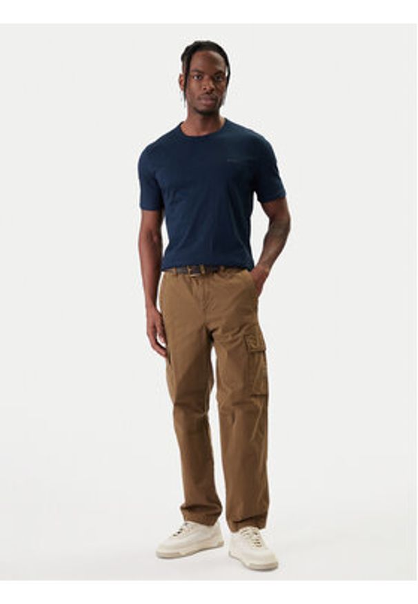 BOSS T-Shirt Tegood 50508243 Granatowy Regular Fit. Kolor: niebieski. Materiał: bawełna