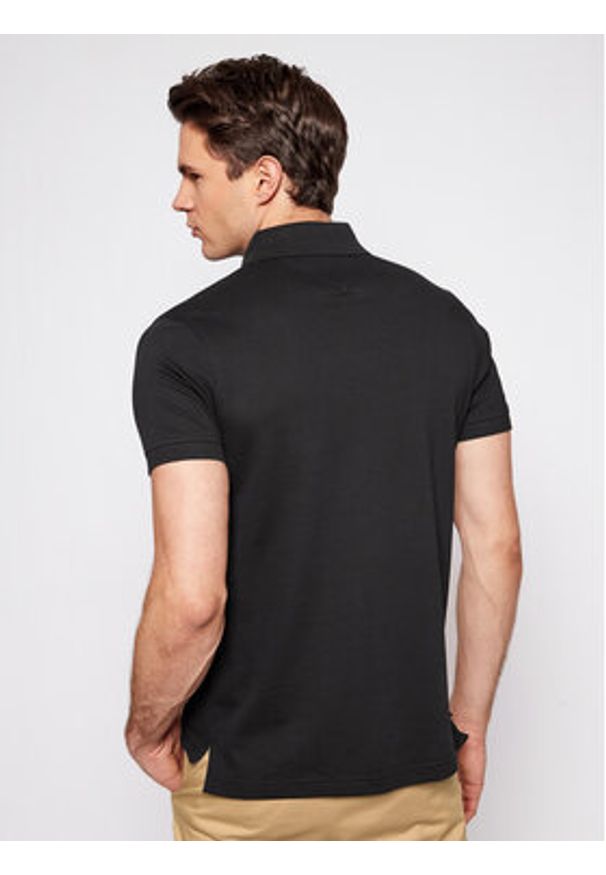 TOMMY HILFIGER - Tommy Hilfiger Polo 1985 MW0MW17771 Czarny Slim Fit. Typ kołnierza: polo. Kolor: czarny. Materiał: bawełna