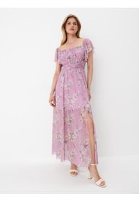 Mohito - Liliowa sukienka maxi w kwiaty - Fioletowy. Kolor: fioletowy. Wzór: kwiaty. Długość: maxi #2