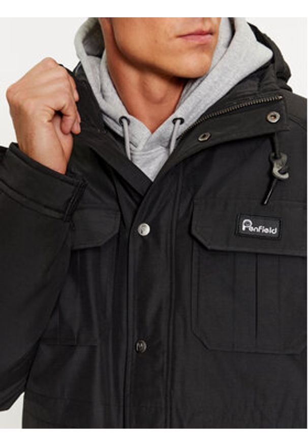 Penfield Kurtka zimowa PFD0232 Czarny Long Fit. Kolor: czarny. Materiał: bawełna. Sezon: zima