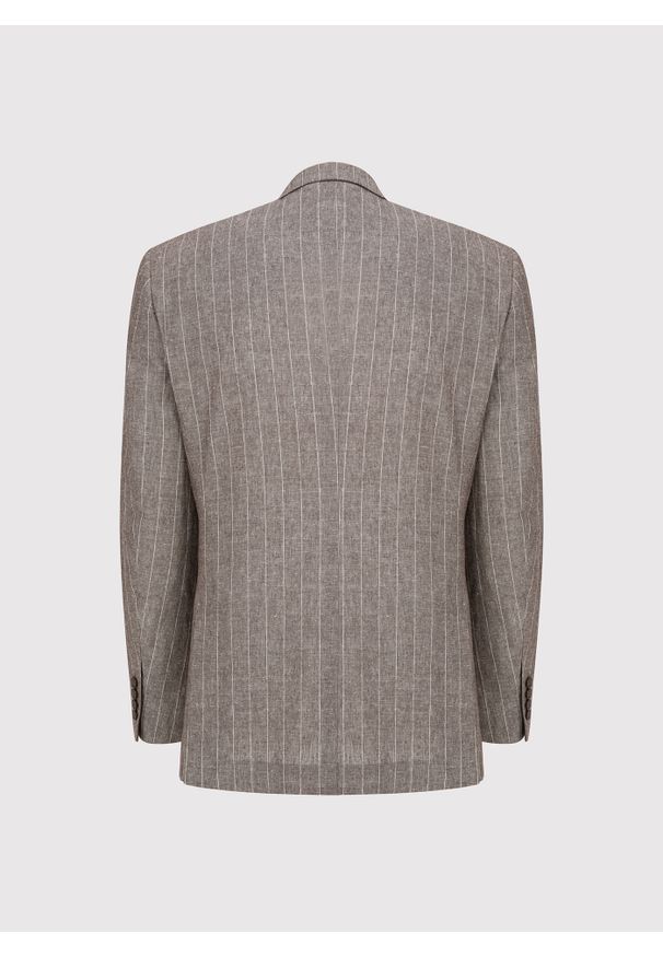 Pako Lorente - PAKO LORENTE - Marynarka męska z lnem w prążek. Materiał: len. Wzór: prążki. Sezon: wiosna