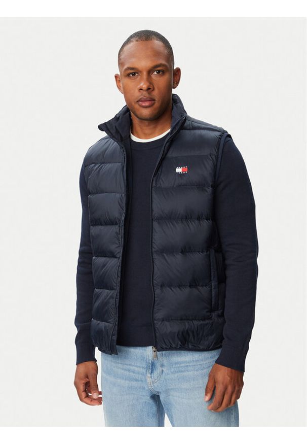 Tommy Jeans Kamizelka DM0DM23232 Granatowy Regular Fit. Kolor: niebieski. Materiał: syntetyk