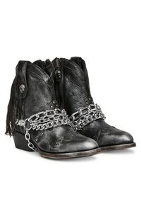 NEW ROCK Kowbojki M-WSTM003TES-S1 Czarny. Kolor: czarny. Materiał: skóra. Styl: rockowy #3