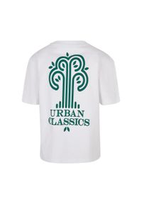 Urban Classics - T-shirt Dla Chłopca Drzewo Ekologiczny Logo. Kolor: biały