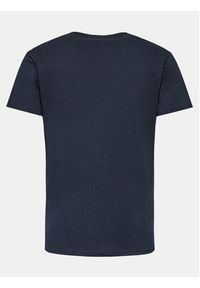 INDICODE T-Shirt Bosse 41-001 Granatowy Regular Fit. Kolor: niebieski. Materiał: len