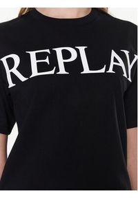 Replay T-Shirt W3698E.000.23188P Czarny Relaxed Fit. Kolor: czarny. Materiał: bawełna #3