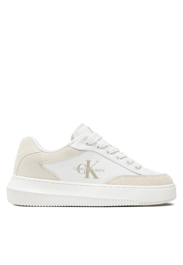 Calvin Klein Jeans Sneakersy Chunky Cupsole Lace Skater Btw YW0YW01452 Biały. Kolor: biały