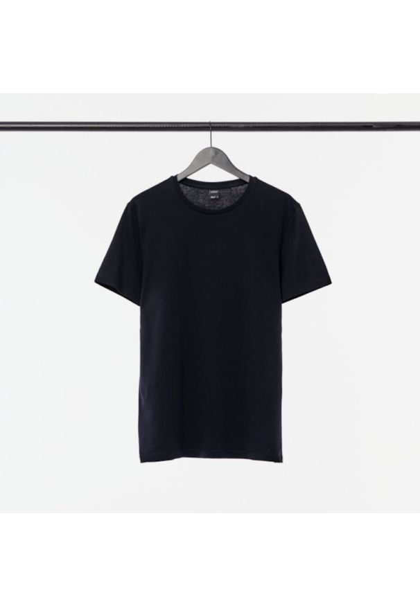 outhorn - Gładki t-shirt męski. Materiał: bawełna, jersey, materiał. Wzór: gładki