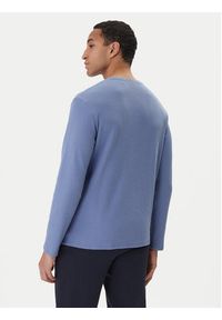 BOSS Longsleeve Waffle 50535870 Błękitny Regular Fit. Kolor: niebieski. Materiał: syntetyk, bawełna. Długość rękawa: długi rękaw #3