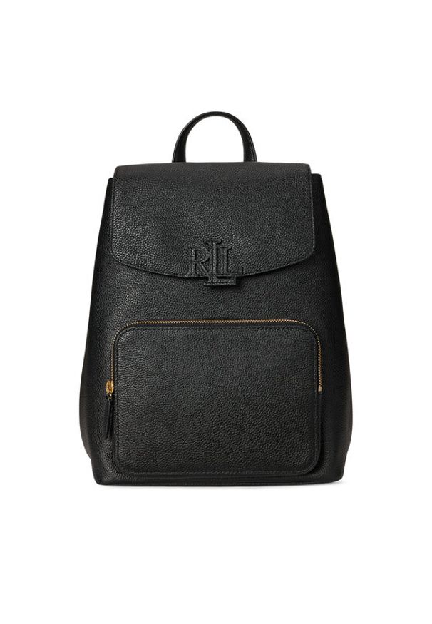 Lauren Ralph Lauren - LAUREN RALPH LAUREN Plecak Medium Cameryn 431969355002 Czarny. Kolor: czarny. Materiał: skóra