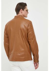 Guess kurtka męska kolor brązowy przejściowa. Okazja: na co dzień. Kolor: brązowy. Styl: casual #4