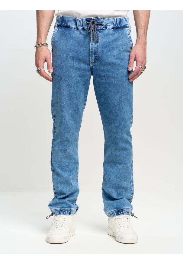 Big-Star - Spodnie jeans męskie loose Willu 319. Kolor: niebieski. Sezon: lato. Styl: retro, klasyczny, wakacyjny