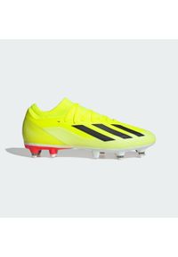 Adidas - Buty X Crazyfast League SG. Kolor: wielokolorowy, biały, czarny, żółty. Materiał: materiał