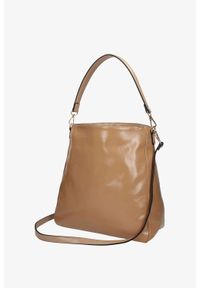 Nobo - Beżowa torebka shopperka z nitami nobo nbag-l1020-c015. Kolor: beżowy #1