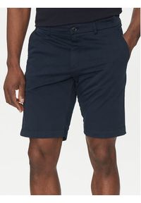 Hechter Paris Szorty materiałowe 26664 151365 Granatowy Regular Fit. Kolor: niebieski. Materiał: bawełna #4