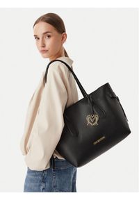 Love Moschino - LOVE MOSCHINO Torebka JC4059PP1PLL0000 Czarny. Kolor: czarny. Materiał: skórzane #1