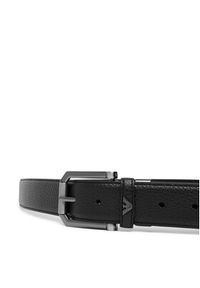 Emporio Armani Pasek Męski EM005829 AF25475 UC001 Czarny. Kolor: czarny. Materiał: skóra #2