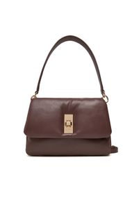 TOMMY HILFIGER - Tommy Hilfiger Torebka Soft Leather Conv Crossover AW0AW17638 Brązowy. Kolor: brązowy. Materiał: skórzane
