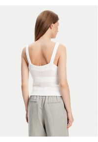 United Colors of Benetton - United Colors Of Benetton Top 1898DH018 Biały Relaxed Fit. Kolor: biały. Materiał: bawełna