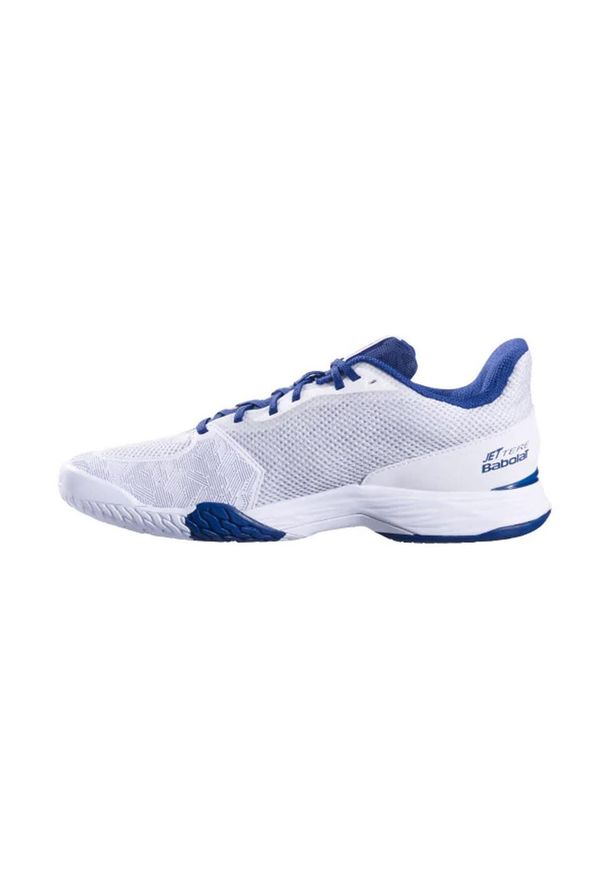 Buty tenisowe męskie Babolat Jet Tere AC 42. Kolor: pomarańczowy, biały, wielokolorowy, niebieski. Sport: tenis