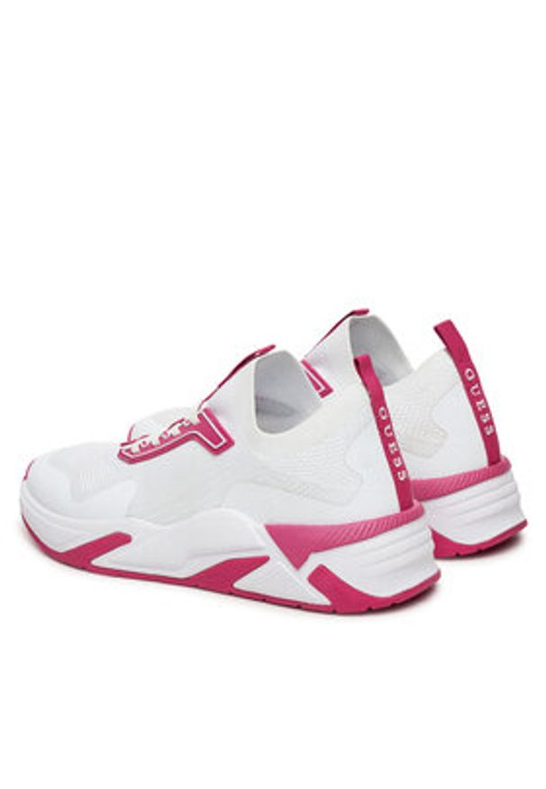 Guess Sneakersy FLPGAX FAB12 Biały. Kolor: biały. Materiał: materiał