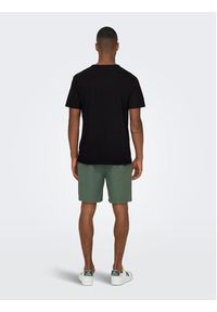 Only & Sons T-Shirt 22026378 Czarny Regular Fit. Kolor: czarny. Materiał: bawełna #4