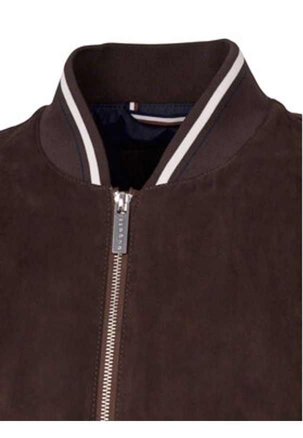 Bugatti Bluza 777300-71018 S Brązowy Regular Fit. Kolor: brązowy. Materiał: syntetyk