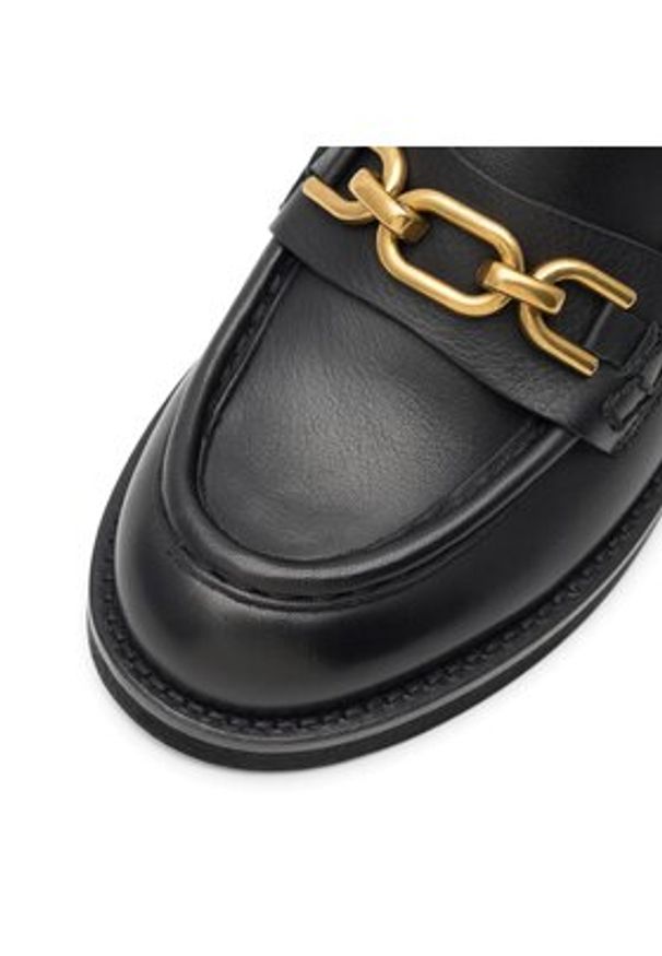 Gino Rossi Loafersy Sara 23SS91 Czarny. Kolor: czarny. Materiał: skóra