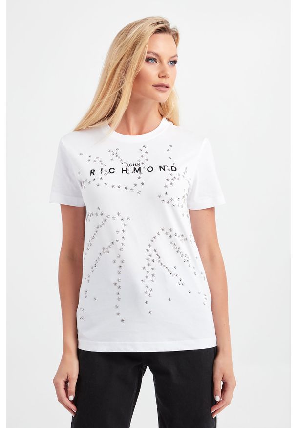 John Richmond - T-SHIRT QUERETARO JOHN RICHMOND. Długość rękawa: krótki rękaw. Długość: krótkie. Wzór: nadruk