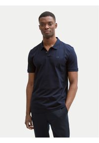 Tom Tailor Denim Polo 1045587 Granatowy Regular Fit. Typ kołnierza: polo. Kolor: niebieski. Materiał: bawełna