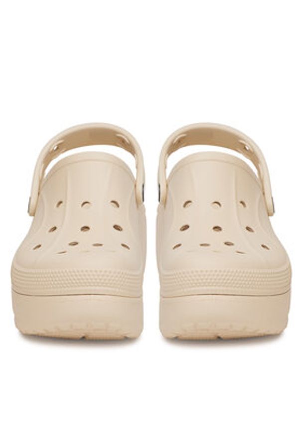 Crocs Klapki BELLA CLOG 210062-11S Beżowy. Kolor: beżowy