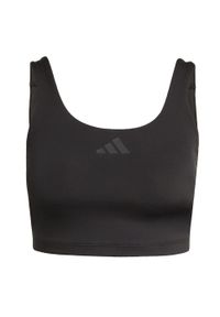 Adidas - Koszulka Power Light Support Bra. Kolor: czarny. Technologia: ClimaCool (Adidas)