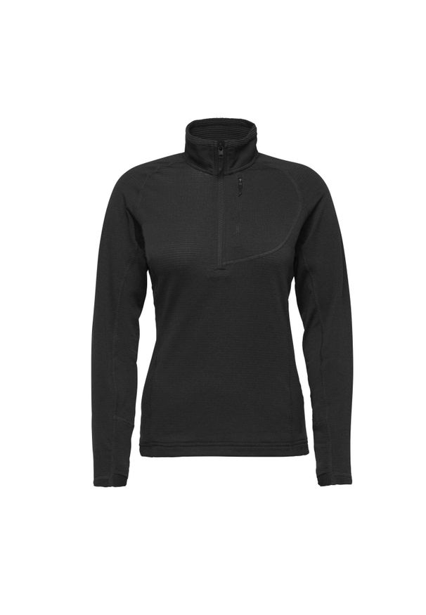 Damski polar Black Diamond Coefficient LT QZ. Kolor: czarny. Materiał: polar. Sport: wspinaczka, bieganie