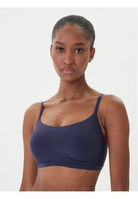 Chantelle Biustonosz top Soft Stretch C16A20 Granatowy. Kolor: niebieski. Materiał: syntetyk