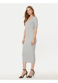 Guess Sukienka dzianinowa W5RK11 Z2V62 Szary Bodycon Fit. Kolor: szary. Materiał: wiskoza. Typ sukienki: bodycon #1