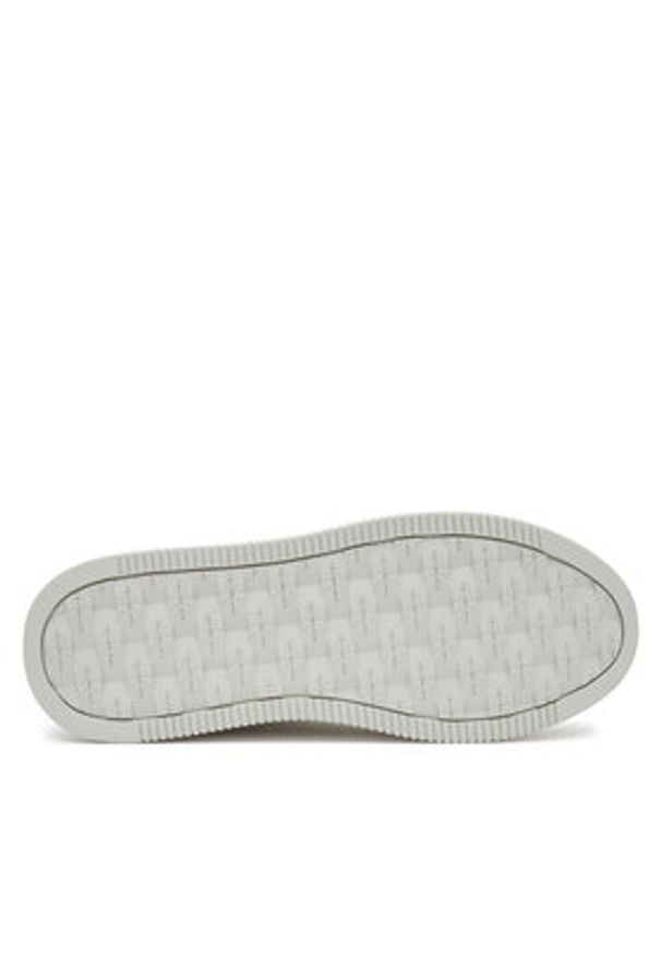 Calvin Klein Jeans Sneakersy Bold Flatf Low Lace Mg YW0YW01766 Biały. Kolor: biały. Materiał: skóra