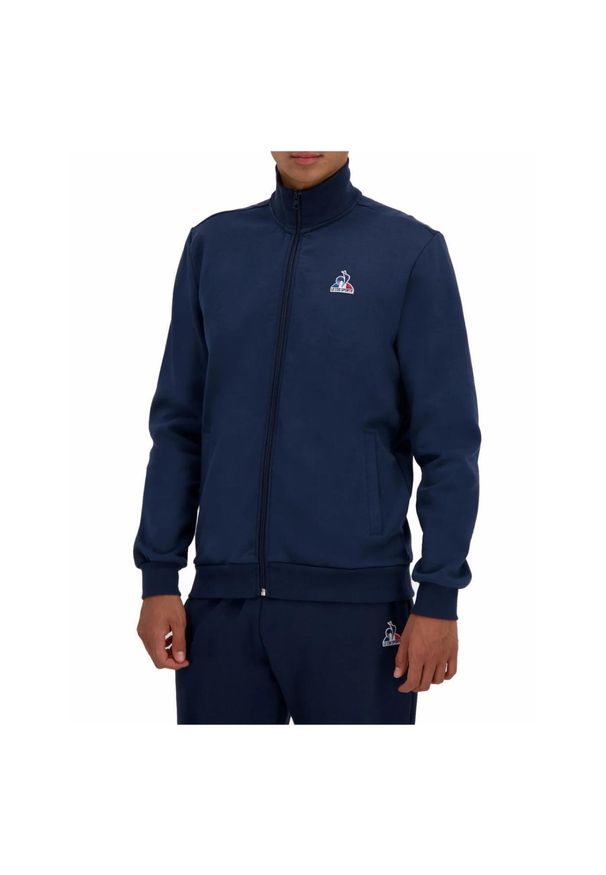 Bluza z pełnym zamkiem błyskawicznym Le Coq Sportif Essential N°1. Kolor: niebieski