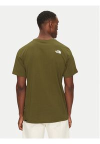 The North Face T-Shirt Easy NF0A8A6C Zielony Regular Fit. Kolor: zielony. Materiał: syntetyk