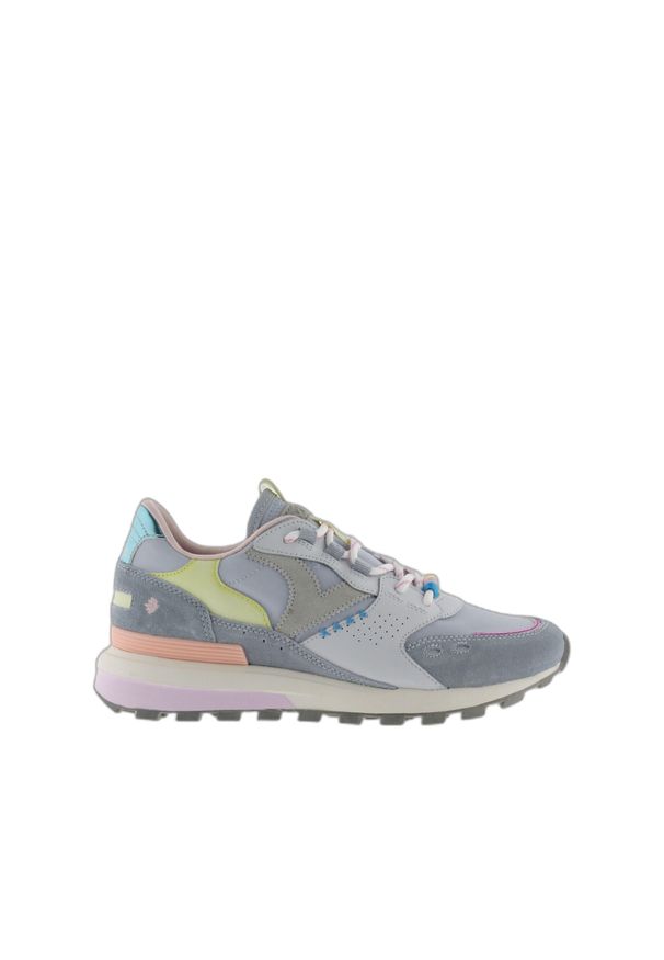 VICTORIA - Damskie sneakersy z nylonu i zamszu Victoria Luna. Kolor: niebieski. Materiał: zamsz, nylon
