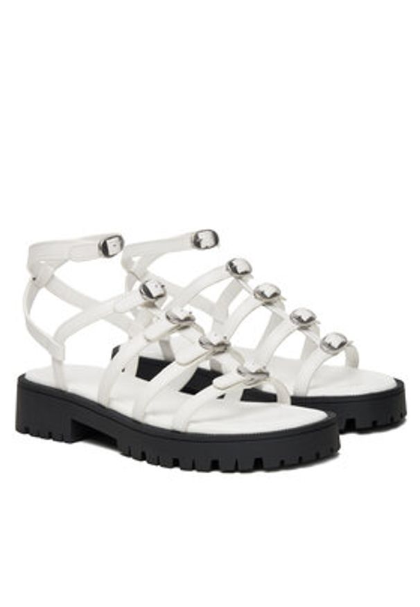 MARC JACOBS - Marc Jacobs Sandały The Tiki 2S5FSA001F06 Biały. Kolor: biały. Materiał: skóra