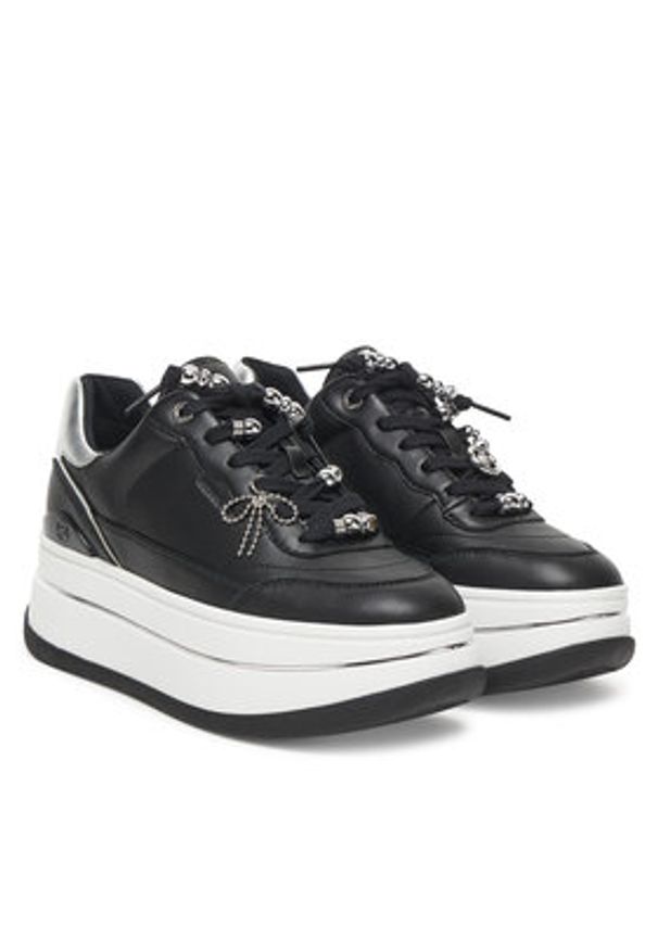 MICHAEL Michael Kors Sneakersy Hayes 43F5HYFS2L Czarny. Kolor: czarny. Materiał: skóra