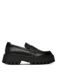 DeeZee Loafersy HY19001-2 Czarny. Kolor: czarny. Materiał: skóra #1
