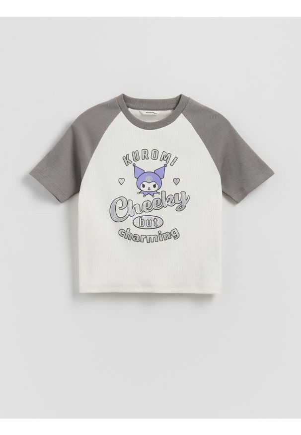 Reserved - T-shirt Kuromi - wielobarwny. Materiał: bawełna. Długość: krótkie