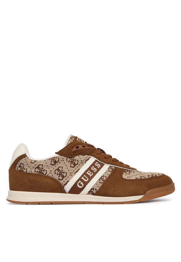 Guess Sneakersy FMTDIV SUE12 Brązowy. Kolor: brązowy. Materiał: materiał
