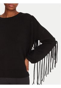 Marella Sweter Falco 2525366281000 Czarny Regular Fit. Kolor: czarny. Materiał: wiskoza