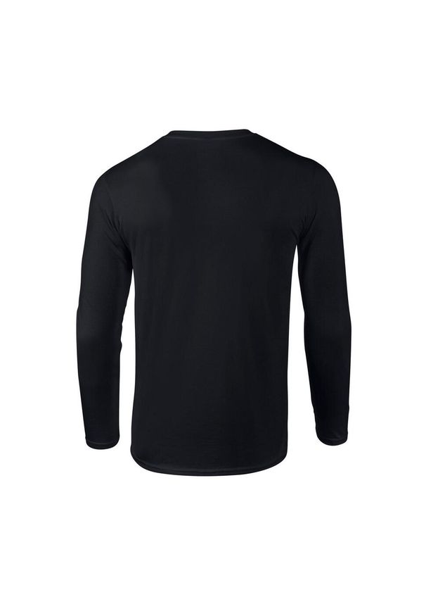 GILDAN - Koszulka Z Długim Rękawem Dla Dorosłych Unisex Soft Touch. Kolor: czarny. Długość rękawa: długi rękaw. Długość: długie